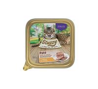 Mister Stuzzy, Comida húmeda para Gatos Adultos esterilizados, Sabor Pollo, línea paté y Carne en trozos - Total 3,2 kg (32 tarrinas x 100 gr)