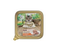 Stuzzy Mister, Comida húmeda para Gatos Adultos, Sabor Pavo, línea paté y Carne en trozos - Total 3,2 kg (32 tarrinas x 100 gr)