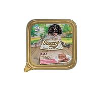 Mister Stuzzy, Comida húmeda para Perros Adultos, Sabor jamón, paté y Carne en trozos - Total 3,3 kg (22 tarrinas x 150 gr)