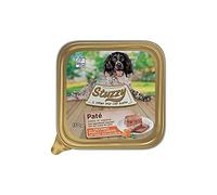 Mister Stuzzy, Comida húmeda para Perros Adultos, Sabor Pavo, Guisantes y Zanahorias, paté y Carne en trozos - Total 3,3 kg (22 tarrinas x 150 gr)