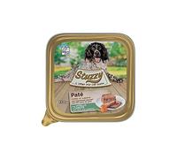 Mister Stuzzy, Comida húmeda para Perros Adultos, Sabor Ternera y Zanahorias, paté y Carne en trozos - Total 3,3 kg (22 tarrinas x 150 gr)