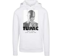 Mister Tee 2Pac Prayer Hoody - Sudadera con Capucha para Hombre, Blanco, M