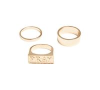 Mister Tee Anillo 'Pray' oro 53-54 oro