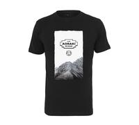 Mister Tee Aoraki Camiseta Black Negro Impresión Frontal New Zealand Mountain