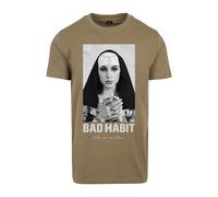 Mister Tee Bad Habit Camiseta Hombre Monja Convento Dios Tatuaje Corta Redondo