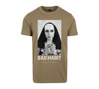 Mister Tee Bad Habit Camiseta Hombre Monja Convento Dios Tatuaje Corta Redondo