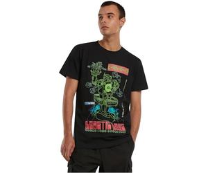 Mister Tee Beastie Boys Robot tee - Camiseta para Hombre, Color Negro, Talla L