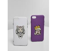 Mister Tee Big Cats I Phone 6/7/8 Phone Estuche White/Violeta