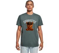 Mister tee Brooklyn Born Legend - Camiseta de algodón con Estampado Frontal y Trasero para Hombre, Estilo Urbano