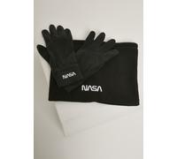 Mister Tee Bufanda Guantes NASA Conjunto polar Negro