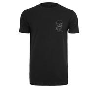 Mister Tee Calavera One Line Camiseta Hombre Top Calavera Jersey de Algodón