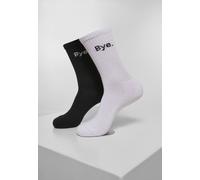 Mister Tee Calcetines HI - Bye Calcetines cortos 2-Pack Negro/White EUR 40