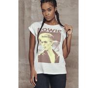 Mister Tee Camisa Mujer Señoras David Bowie Tee White L