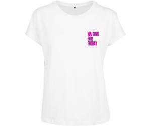 Mister Tee Camisa Mujer Señoras Waiting For Friday Box Tee White/Pink M