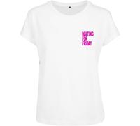 Mister Tee Camisa Mujer Señoras Waiting For Friday Box Tee White/Pink XXL