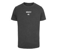 Mister Tee Camiseta 'Absolutely Not' gris oscuro / blanco M gris oscuro / blanco