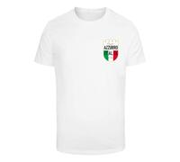 Mister Tee Camiseta 'Azurro Italia' oro / verde hierba / rojo fuego / blanco XL oro / verde hierba / rojo fuego / blanco