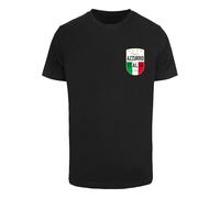 Mister Tee Camiseta 'Azurro Italia' oro / verde / negro / blanco L oro / verde / negro / blanco