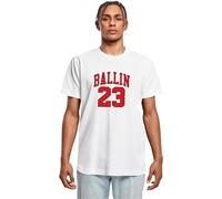 Mister Tee Herren Ballin 23 tee White, XS Camiseta, Blanco, Hombre