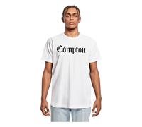 Mister Tee Camiseta de Manga Corta para Hombre Compton tee, Blanco, XS