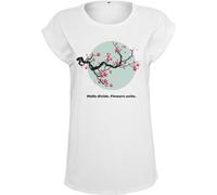 Mister Tee Camiseta de mujer Flowers Unite Tee White S