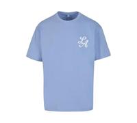 Mister tee Camiseta desconocida 100% algodón Azul Polvo S