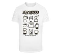 Mister Tee Camiseta 'Espresso Yourself Coffee' negro / blanco XXL EUR