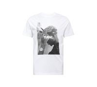 Urban Classics Long Open Edge Front Zip Tee Camiseta Hombre, Blanco, talla S