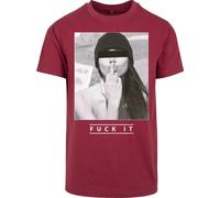 Mister Tee F#Kit tee T-Shirt, Burgundy, S Mens