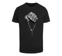 Mister Tee Camiseta 'Faith Meets Strength' gris / gris claro / negro / blanco XS gris / gris claro / negro / blanco