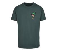 Mister Tee Camiseta 'Flamingo' amarillo / verde / verde oscuro / altrosa XS EUR