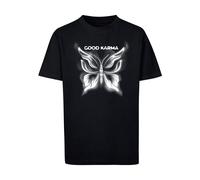Mister Tee Camiseta 'Good Karma' negro / blanco moteado 134-140 negro / blanco moteado