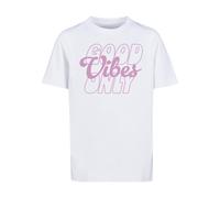 Mister Tee Camiseta 'Good Vibes Only' eosin / blanco 134-140 EUR