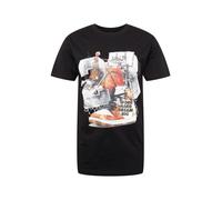 Mister Tee Camiseta gris / naranja / negro / blanco, Talla S