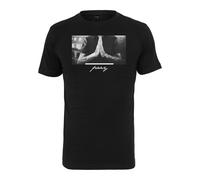 Mister Tee Camiseta gris / negro / blanco XL EUR