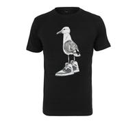 Mister Tee Camiseta gris oscuro / negro / blanco M EUR