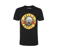 MERCHCODE Guns N' Roses Logo Tee, Camiseta Hombre, Negro, XS