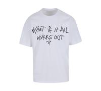 Mister Tee Camiseta 'It All Works Out Wording' negro / blanco XS negro / blanco