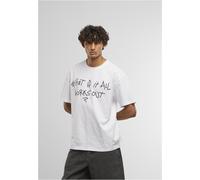 mister tee It All Works Out Wording Oversize Tee blanco M
