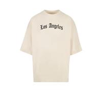 Mister Tee Camiseta beige / negro S beige / negro