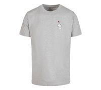 Mister Tee Camiseta 'Love Sign 2.0' gris moteado / rojo / negro / blanco, Talla S