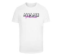 Mister Tee Camiseta 'Miami Florida' lila / negro / offwhite XL lila / negro / offwhite