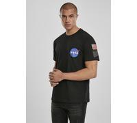 Mister Tee Camiseta NASA Insignia Logo Flag Tee Black