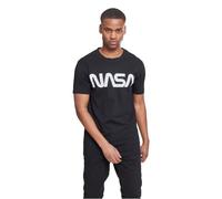 Mister Tee Camiseta NASA Worm para Hombre, Negro, XL