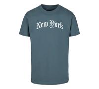 Mister Tee Camiseta 'New York' azul ahumado / blanco S azul ahumado / blanco