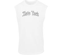 Mister Tee Camiseta 'New York' negro / blanco, Talla XXL