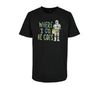 Mister Tee Camiseta Niños Mandalorian Where I Go Tee negro 158/164