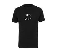 Mister Tee Camiseta Off Line, Negro, S para Hombre