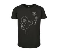 Mister Tee Camiseta 'One Line' negro / blanco 122-128 negro / blanco