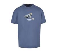 Mister tee Camiseta para Hombre, Azul Vintage., L